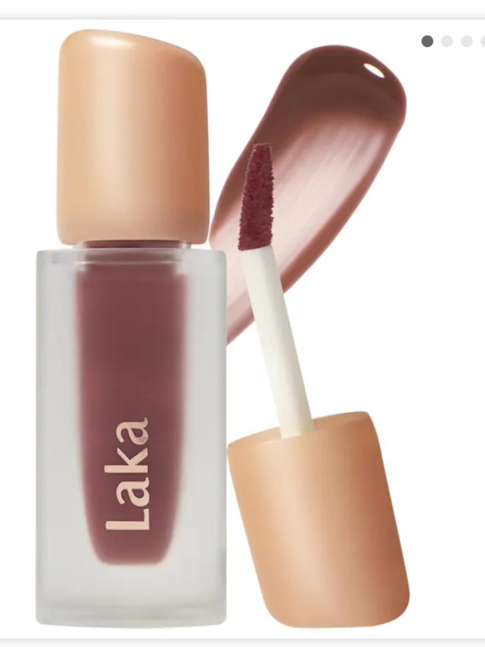 Laka fruity glam hydrating lip stain ash nut